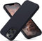 OitiYaa Liquid Silicone Case Compatible with iPhone 13 Pro Case,Full Body Protection,Ultra Slim Shockproof Phone Case with Soft Anti-Scratch Microfiber Lining,6.1 inch,Black
