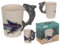 Out of the blue Becher,Hai,11 x 8,5 cm, 300 ml, aus Steingut, im Geschenkkarton