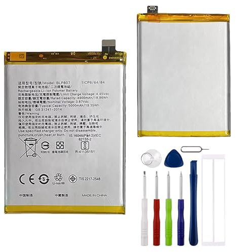 E-yiiviil Replacement Battery BLP807 Compatible with Realme 7 5G RMX2111 with Tools