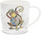 Lesser & Pavey British Designed Barrel Coffee Mug | Ceramic Mugs for Home or Work | Large Mugs for Hot Drinks | Monty Monkey Tea and Coffee Cups - Bug Art