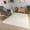TT Home Wohnzimmer Teppich Esszimmer Kurzflor Geometrische Optik Skandi Boho Unifarben, Farbe:Hellcreme Taupe, Größe:200x280 cm