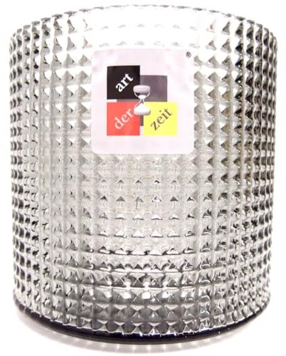 Lampenschirm 102 105 42 mm 6x Glas grau getönt Struktur Tischlampe Deckenleuchte
