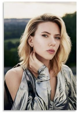 NikZ Scarlett Johansson Poster, Heimdekoration, Wandkunst, zum Aufhängen, Bild, Druck, Schlafzimmer, dekorative Gemälde, Raum, ästhetisch, 50 x 75 cm