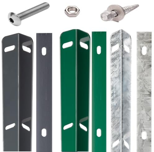 Maxhome24 | Zaunanschlussleiste | Universal | Doppelstabmattenzaun | Zaun | Verbinder | 103 cm-Anthrazit