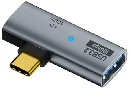 NFHK 10Gbps USB-C Typ-C auf USB 3.0 Buchse OTG & 100W PD Power Adapter für Laptop Tablet Telefon