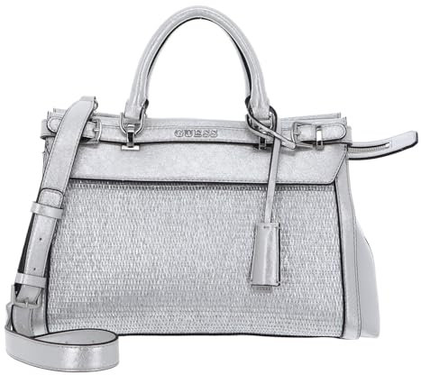 GUESS Sestri Mini Satchel Bag Silver