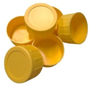 100 x Hi Quality Scaffolding Tube End Caps LDPE Non Breakable 48.3mm ID (Yellow)
