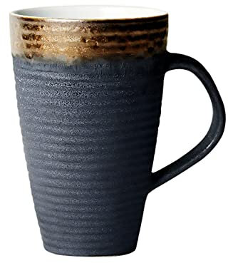 Vasos Reutilizables, Vasos Apilables Taza de estilo Vintage de 430ML, taza de té de la tarde, taza de desayuno for el hogar, taza de café de gran capacidad de cerámica, perfecta for té, café con leche