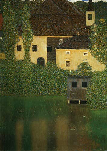 Kunstkarte Gustav Klimt Schloss Kammer am Attersee (Ausschnitt)