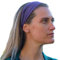Fascia per capelli elastica in cotone a righe colorate, per yoga e meditazione, stile hippie e bohémien, bandana fatta a mano in Nepal (Viola lavanda, Taglia unica)