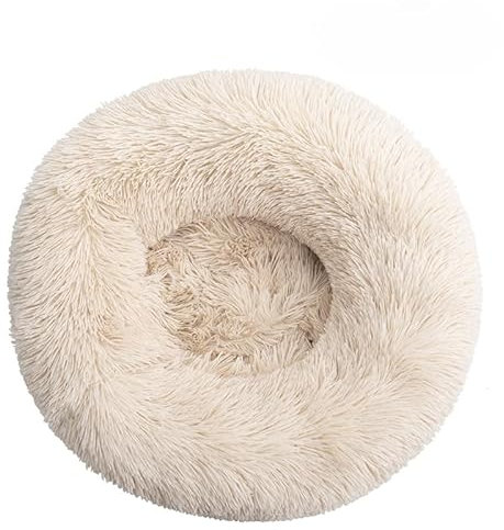 SWZEC Pfoten-Love Kuscheliges Hundebett Wolke 7 - Das Original (M-70CM,Beige)