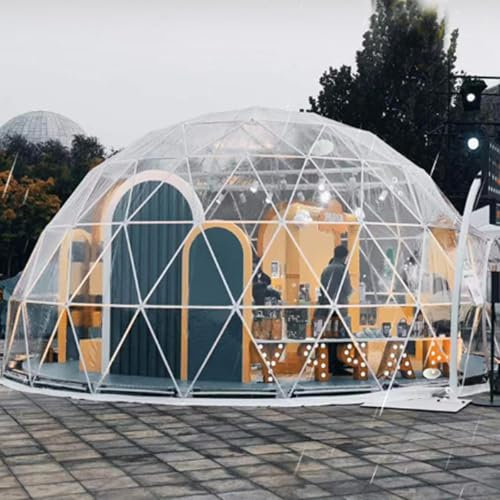 Großes 3,4 m großes Iglu-Kuppel-Zelt, verbessertes geodätisches, transparentes wasserdichtes Zelt, perfekt für Terrasse, Esszimmer, 360 ° Panoramablick, Outdoor-Gartenzelt, Haus, geeignet für