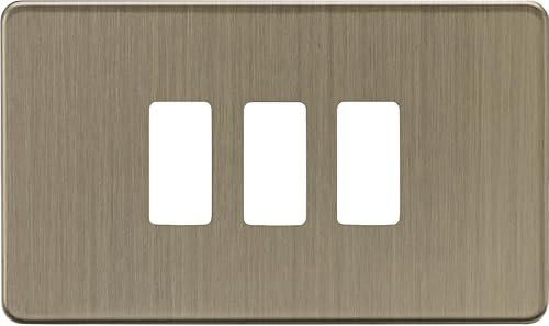 Knightsbridge Mascherina griglia 3G - Ottone antico