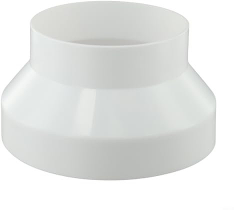 Robuster ABS für K Reduzierstück Adapter für verschiedene Lüftungsbedürfnisse für Wäschetrockner und Dunstabzugshauben (200-150)