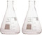 Camlab Graduated 3,3 Borosilicate Glass Erlenmeyer Flask, With Narrow Mouth, Conical Flask, Chemically Resistant and Heat Resistant, 1000ml Glass Beaker, Pack of 2