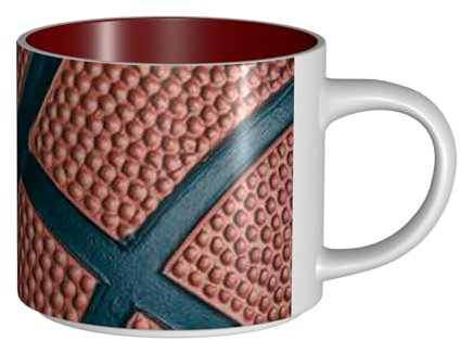WSHFFILO Tasse à café en céramique imprimée sport basketball grande capacité