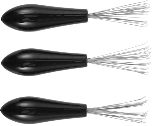 ULTECHNOVO 3 Stück Haarbürsten Reinigungsset mit Ergonomischem Griff Kompakter Bürstenreiniger aus Kunststoff Schnelle Haarentfernung für Polsterbürsten zu Hause und Unterwegs