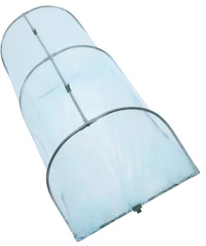 Abaodam Transparente Gewächshausbögen 50X100cm mit Stahlrahmen Wetterfeste Pflanzengewächshaus Abdeckung für Balkon und Garten Selbstgemacht Gartenschutzfolie für Blumen und Gemüse