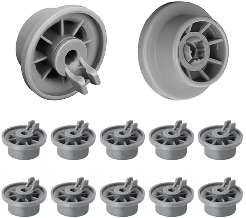VEGCOO 12 Pezzi Ruote per Lavastoviglie Universale, Cestello Inferiore della Lavastoviglie Compatibili con Bosch Siemens Neff Beko