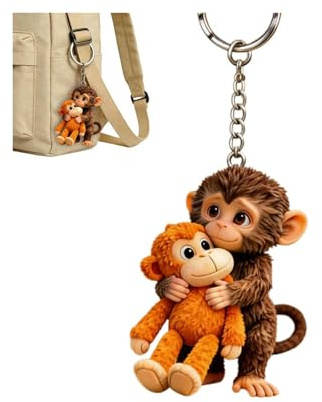 Porte-clés 3D en résine avec inscription « Protect Punch The Singe » - Décoration pour sac à dos, sac à main, style 3, taille unique