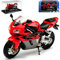 Atlas Hon-da Fireblade CBR1000RR Rot Schwarz mit Sockel und Vitrine 1/24 Modell Motorrad