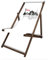 MultiBrands® Holz-Liegestuhl, ohne Armlehne, dunkelbrauner Lasur, klappbar, Skyline Berlin