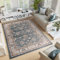 TAPISO Colorado Teppich Wohnzimmer Klassisch Kurzflor Orientalisch Blau Beige Creme Floral Ziegler Ornament Muster Orientteppich ÖKOTEX 250 x 350 cm