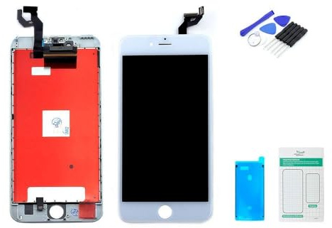 kaputt.de Display kompatibel mit Apple iPhone 6s Plus weiß Set
