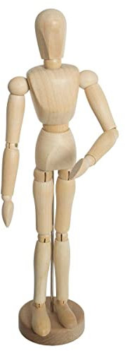 Atmosphera - Schaufensterpuppe - Holz - 9x33 cm - Beige