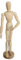 Atmosphera - Schaufensterpuppe - Holz - 9x33 cm - Beige