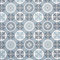 Moroccan Tile Design Cushion Vinyl Flooring Sheet White Grey & Blue Patterned Non Slip Lino Conservatory Kitchen Bathroom Floor (Tangier 09, 4m x 3m)
