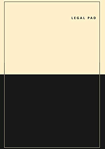 Legal Pad: A4 Cream/Yellow Legal Counsel Notepad | A4 Narrow Ruled Legal Writing Notebook With Date | A4 - 21 x 29.7 cm | 50 Sheets/100 Pages | 80gsm Paper