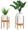 Topest Support de plante réglable en bois - Design milieu du siècle - Pour intérieur et extérieur - Convient aux pots de fleurs jusqu'à 30 cm [pot de fleurs et pot de fleurs non inclus]
