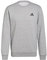 adidas Herren Feelcozy Essentials Fleece Sweatshirt , Medium Grey Heather / Black, S