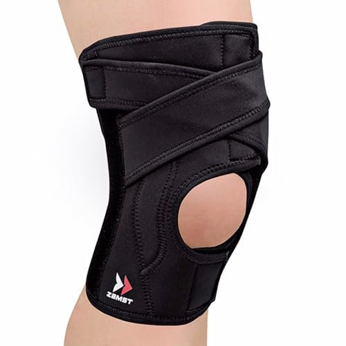 Zamst EK-5 Kniebandage Verstellbar - Mediale & Laterale Stabilisierung - Kompressions- Kniebandage Männer - Kniebandage Damen Bandage Knie (L)