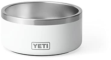 YETI Boomer, Stainless Steel, Non-Slip Dog Bowl, White, 4