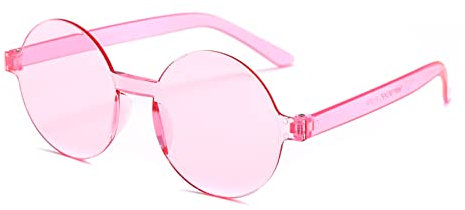 Alsino Sonnenbrille Herzbrille Fun-Brille Party Brille Photo-Booth Hippie, Einheitsgröße für Damen und Herren – (F-070) rosa