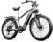 Shengmilo-S600 26×3,0-Zoll-Elektrofahrrad mit fetten Reifen für Erwachsene, E-Bike mit Zwei Motoren, 17,5 Ah 840 Wh Samsung-Akku, E-Mountainbike, Vollfederung, LCD-Farbdisplay, Doppelscheibenbremsen