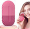 Kryzalite® Eisroller Gesicht, Muschel Stil Silikon Eis Gesichtsroller, Wiederverwendbar Auge Massagegerät, Tragbar, für Pore Verkleinern, Falten Aufhellen, Erhellen Haut(Rosa)