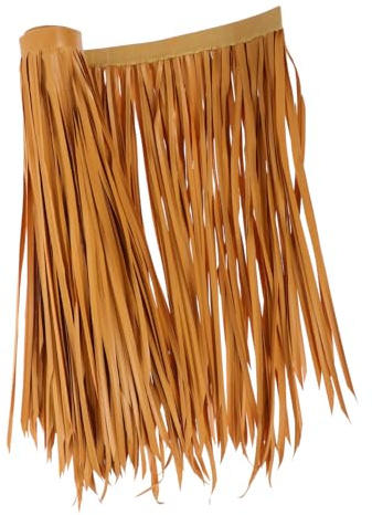 YARNOW 13pièces Toit De Chaume Artificiel Ignifuge PE pour Décoration De Jardin Tuiles De Fausse pour Pergolas Et