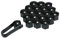 20 Stück 17mm 19mm Radschraubenkappen Auto Radmutterkappen für Ford Fiesta Fusion Escort Focus Mondeo KUGA Ecosport, Radschrauben Kappen Auto Sechskant Radmuttern Abdeckung,A-17MM/BLACK