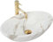 GTM Design Aufsatzwaschbecken Glanz Modern Waschbecken ohne Hahnloch - Elegant Aufsatzwaschbecken Oval für Badezimmer und Gäste WC - nur Bad Waschbecken - Modell 2