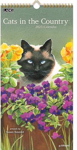 LANG Cats In The Country 2025 Vertikaler Wandkalender (25991079115)