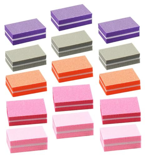GRADENEVE Nail Art Learners Essential Kit 50-teiliger Nagelpufferblock Fingernagelfeilen Nagelfeile Schwammbrett Für Maniküre Und