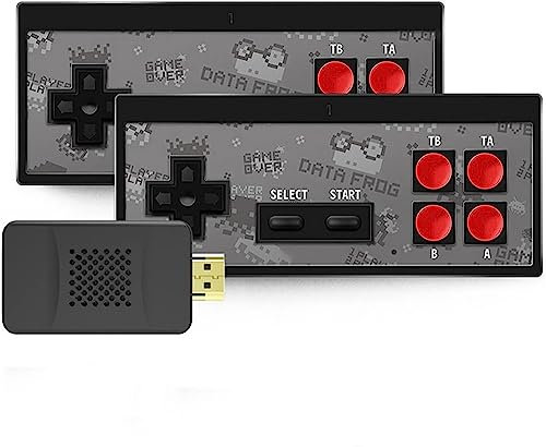 ZQJYMXY Console for videogiochi Plug and Play, console for videogiochi wireless retrò 4K HD NES Mini a 8 bit 1800 giochi classici integrati