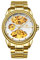 rorios Paar Mechanische Armbanduhr Damen Herren Uhren Automatik Edelstahl Uhr Minimalistisch Business Uhr Mode Skelett Uhr Weißgold B
