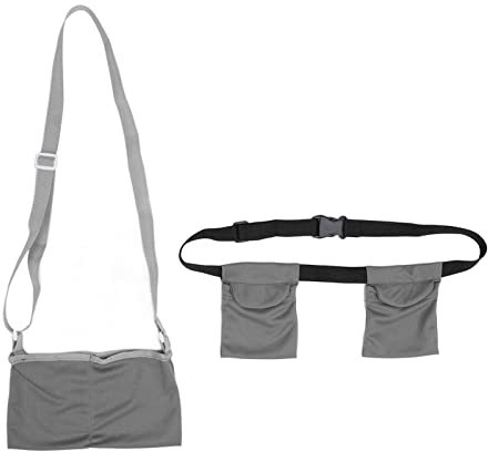 Mastektomie Drainagebeutel, Mastektomie Abflusshalter weich verstellbar wiederverwendbar Brustchirurgie Drainagebeutel mit Duschbeutel für die Unterstützung nach der Mastektomie(Grau)