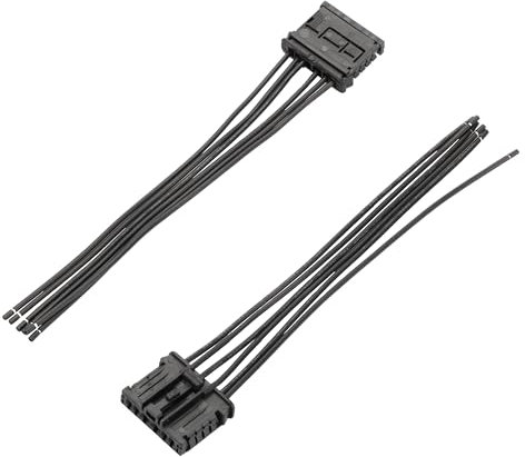 TUCKBOLD Heckleuchten-Verkabelungsstecker für Peugeot 206 207 208 301 307 308 508 1007 2008 300 Langlebig Nr. 6001551441 | Schwarz, Weiß 2 Stk