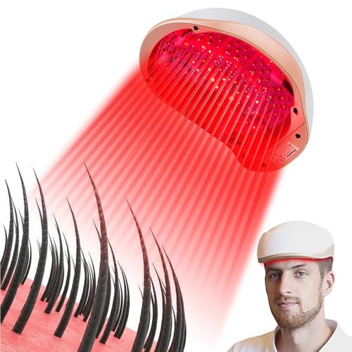 LED Haarwachstum Laser Cap Licht Haarausfall Behandlung für Frauen Männer - Haarwachstum System für dünnes Haar (82 Laser + 62 licht)