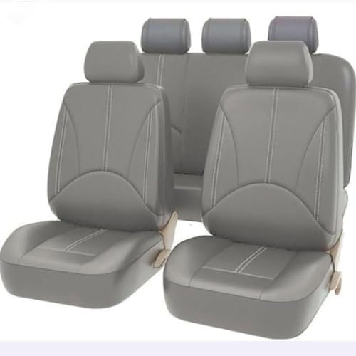 WENYINGLIHAI Ganze Auto 1 Satz Autositzbezüge Set für MERC-edes E-Class 2008-2013 W212, wasserdichte Verschleißfest luftdurchlässig Innenraum Accessories Deluxe Edition,H/Grey